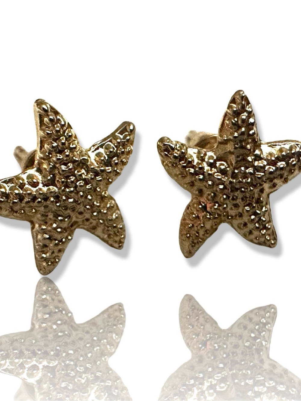 (3 for $20) Vintage Gold Starfish Stud Earrings